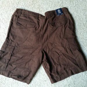 🌺 NWT CHAPS Mens Brown 36 Cargo Shorts